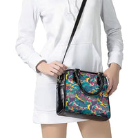 Japan Koinobori Shoulder Handbag Japanese Koi Flag Waves Pattern