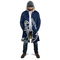 New Zealand Auckland Football Custom Cloak Navy Blue City Anchor Sky Tower Symbol - Polynesian Pride