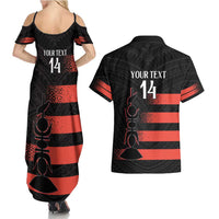 Custom New Caledonia Football Couples Matching Summer Maxi Dress and Hawaiian Shirt Allez Les Cagous Polynesian Pattern LT14 - Polynesian Pride