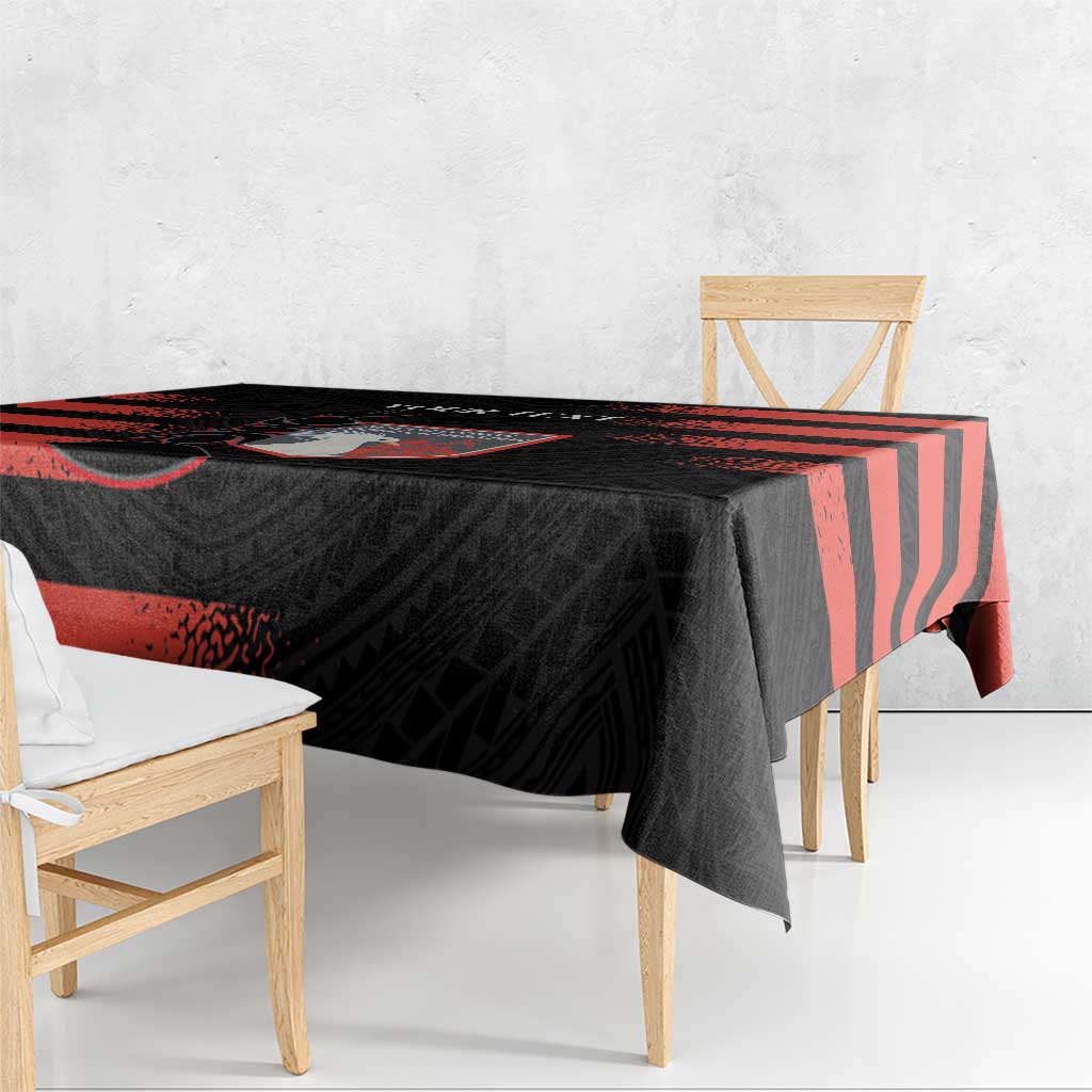 Custom New Caledonia Football Tablecloth Allez Les Cagous Polynesian Pattern LT14 - Polynesian Pride