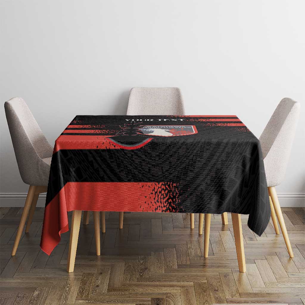 Custom New Caledonia Football Tablecloth Allez Les Cagous Polynesian Pattern LT14 - Polynesian Pride