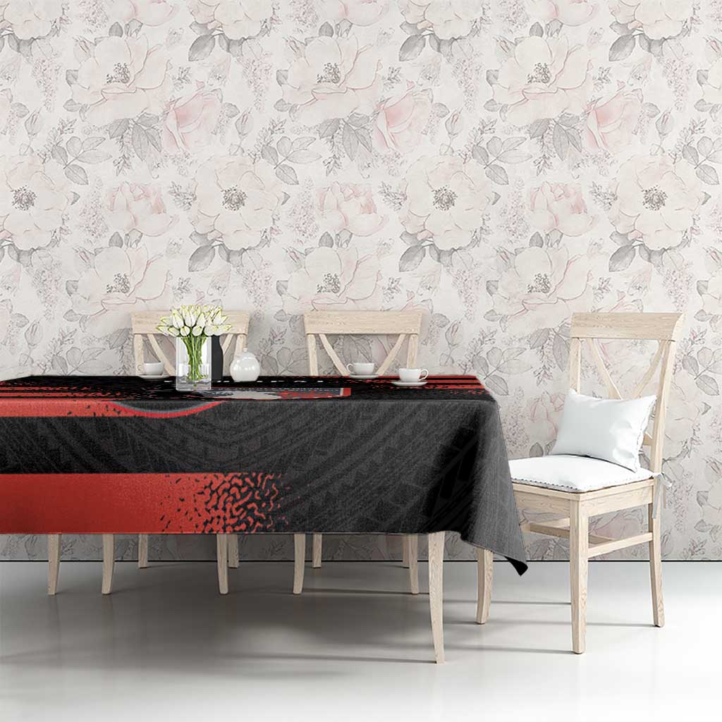 Custom New Caledonia Football Tablecloth Allez Les Cagous Polynesian Pattern LT14 - Polynesian Pride