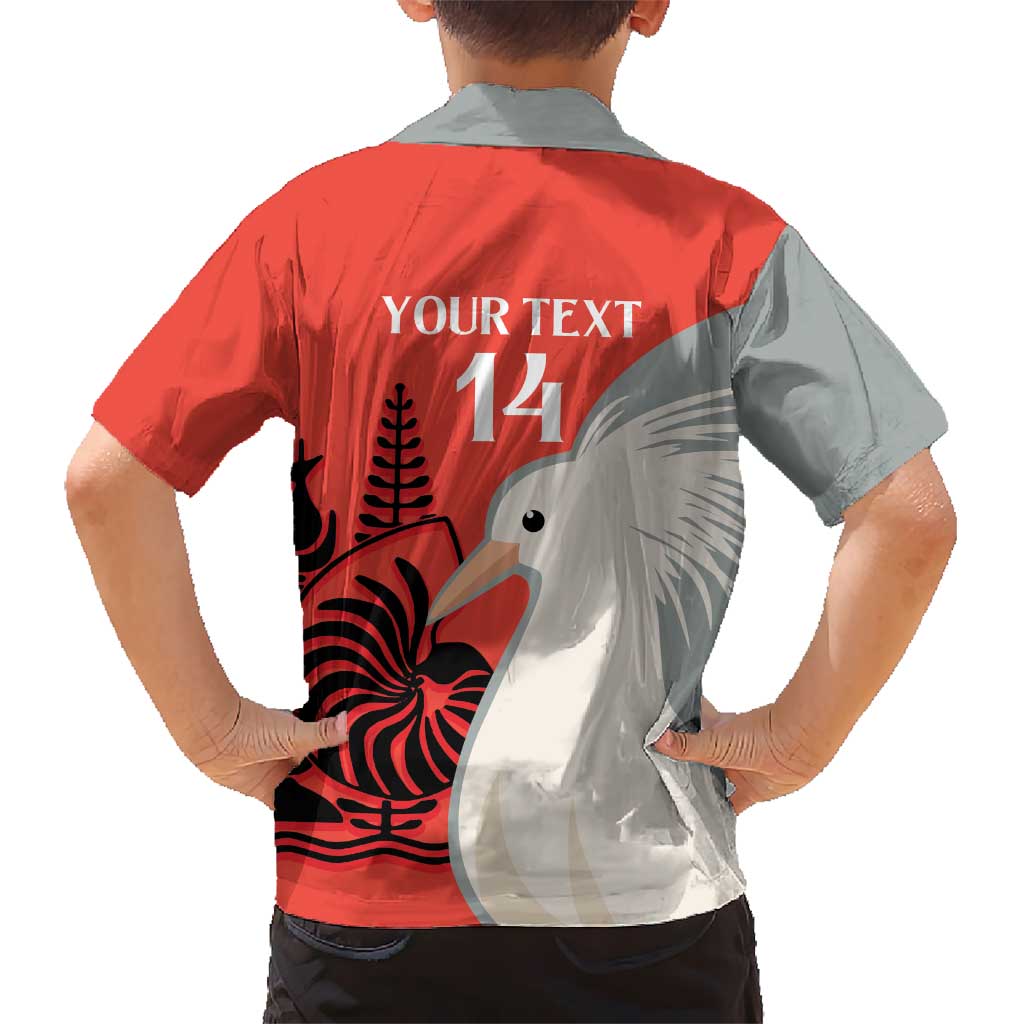 Custom Nouvelle-Caledonie Football Kid Hawaiian Shirt Allez Les Cagous Simple Style LT14 - Polynesian Pride