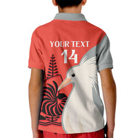 Custom Nouvelle-Caledonie Football Kid Polo Shirt Allez Les Cagous Simple Style LT14 - Polynesian Pride