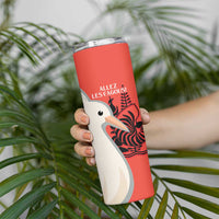 Custom Nouvelle-Caledonie Football Skinny Tumbler Allez Les Cagous Simple Style LT14 - Polynesian Pride