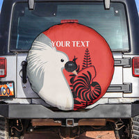 Custom Nouvelle-Caledonie Football Spare Tire Cover Allez Les Cagous Simple Style LT14 Red - Polynesian Pride