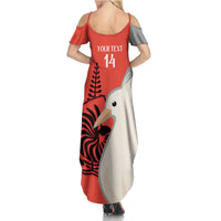 Custom Nouvelle-Caledonie Football Summer Maxi Dress Allez Les Cagous Simple Style LT14 - Polynesian Pride