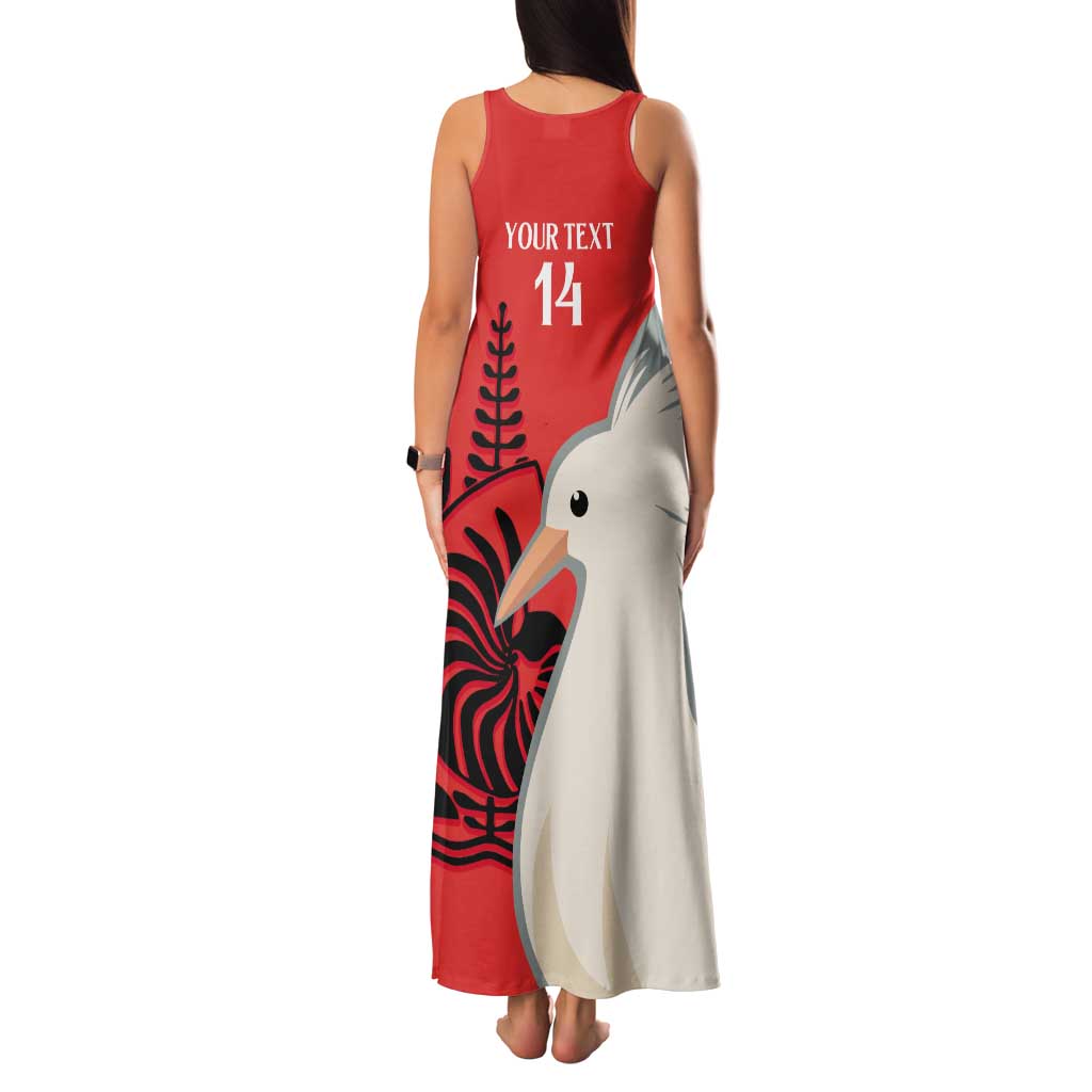 Custom Nouvelle-Caledonie Football Tank Maxi Dress Allez Les Cagous Simple Style LT14 - Polynesian Pride