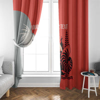 Custom Nouvelle-Caledonie Football Window Curtain Allez Les Cagous Simple Style