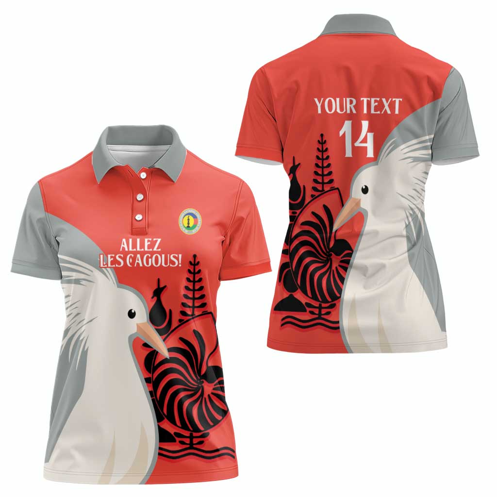 Custom Nouvelle-Caledonie Football Women Polo Shirt Allez Les Cagous Simple Style LT14 - Polynesian Pride