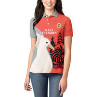Custom Nouvelle-Caledonie Football Women Polo Shirt Allez Les Cagous Simple Style LT14 - Polynesian Pride