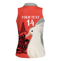 Custom Nouvelle-Caledonie Football Women Sleeveless Polo Shirt Allez Les Cagous Simple Style LT14 - Polynesian Pride