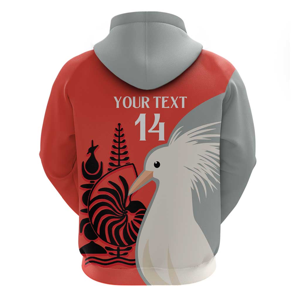 Custom Nouvelle-Caledonie Football Zip Hoodie Allez Les Cagous Simple Style LT14 - Polynesian Pride