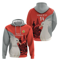 Custom Nouvelle-Caledonie Football Zip Hoodie Allez Les Cagous Simple Style LT14 - Polynesian Pride