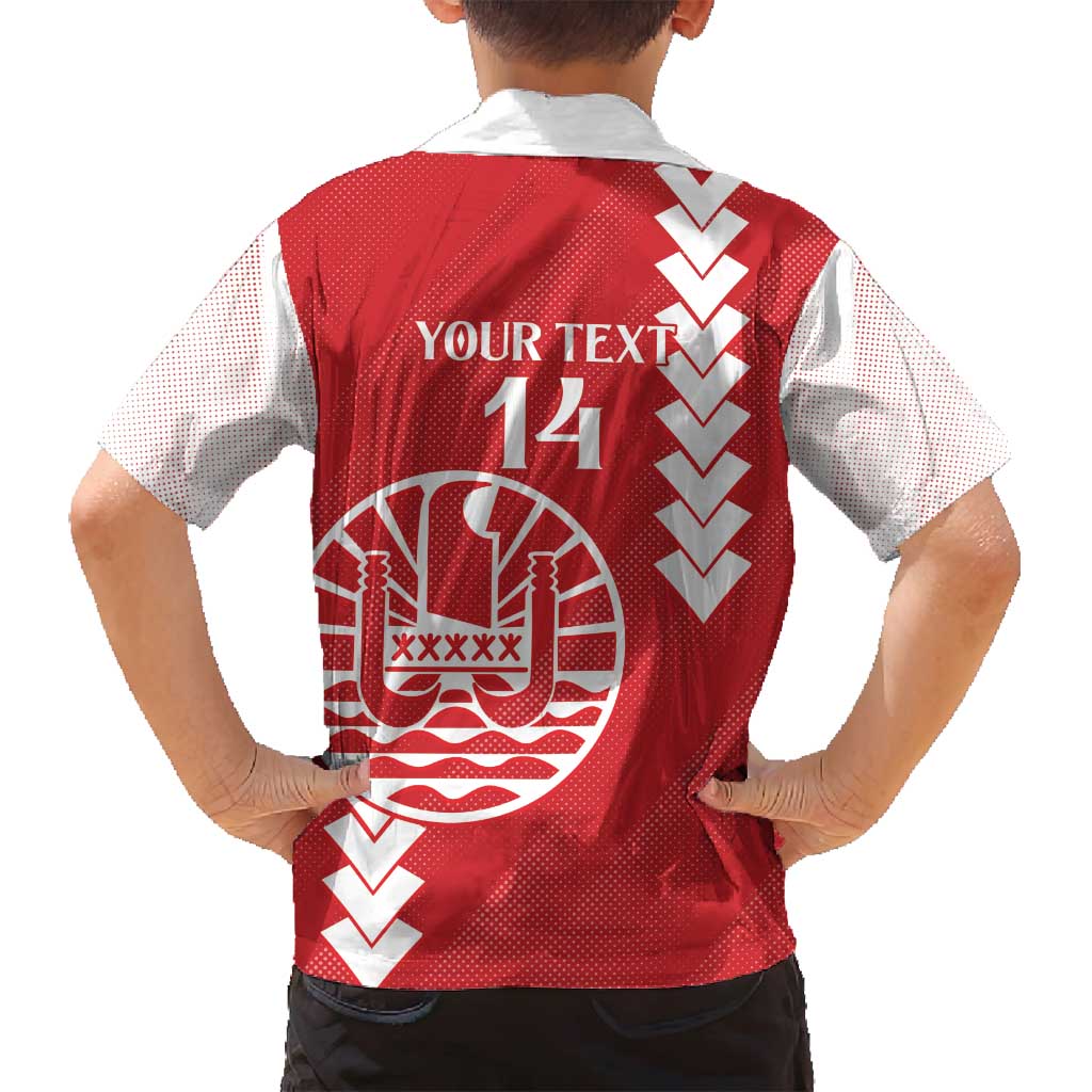 Custom Tahiti Football Family Matching Long Sleeve Bodycon Dress and Hawaiian Shirt Go Toa Aito LT14 - Polynesian Pride