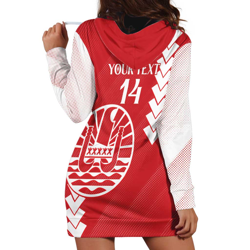 Custom Tahiti Football Hoodie Dress Go Toa Aito LT14 - Polynesian Pride