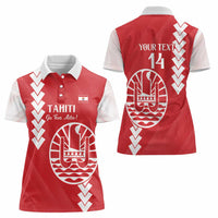 Custom Tahiti Football Women Polo Shirt Go Toa Aito LT14 - Polynesian Pride