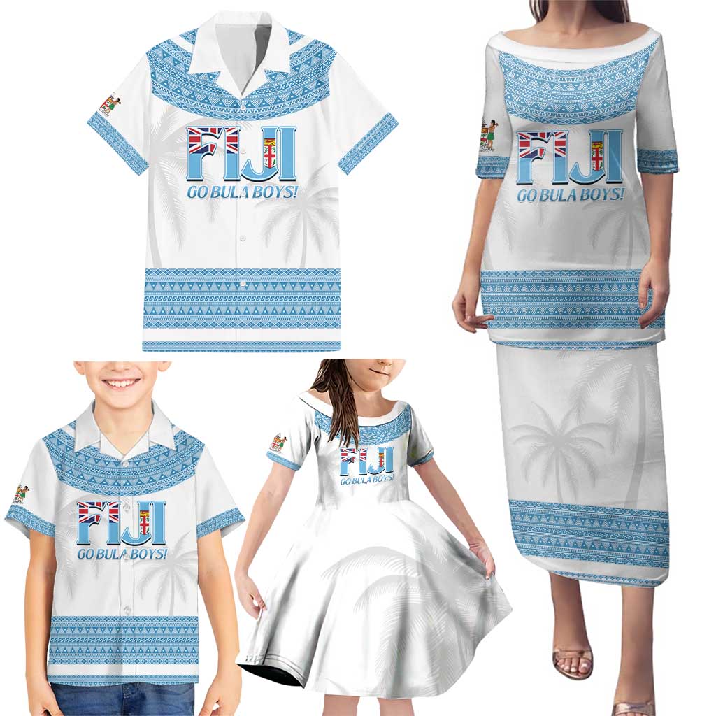 Custom Fiji Tapa Football Family Matching Puletasi and Hawaiian Shirt Go Bula Boy! LT14 - Polynesian Pride