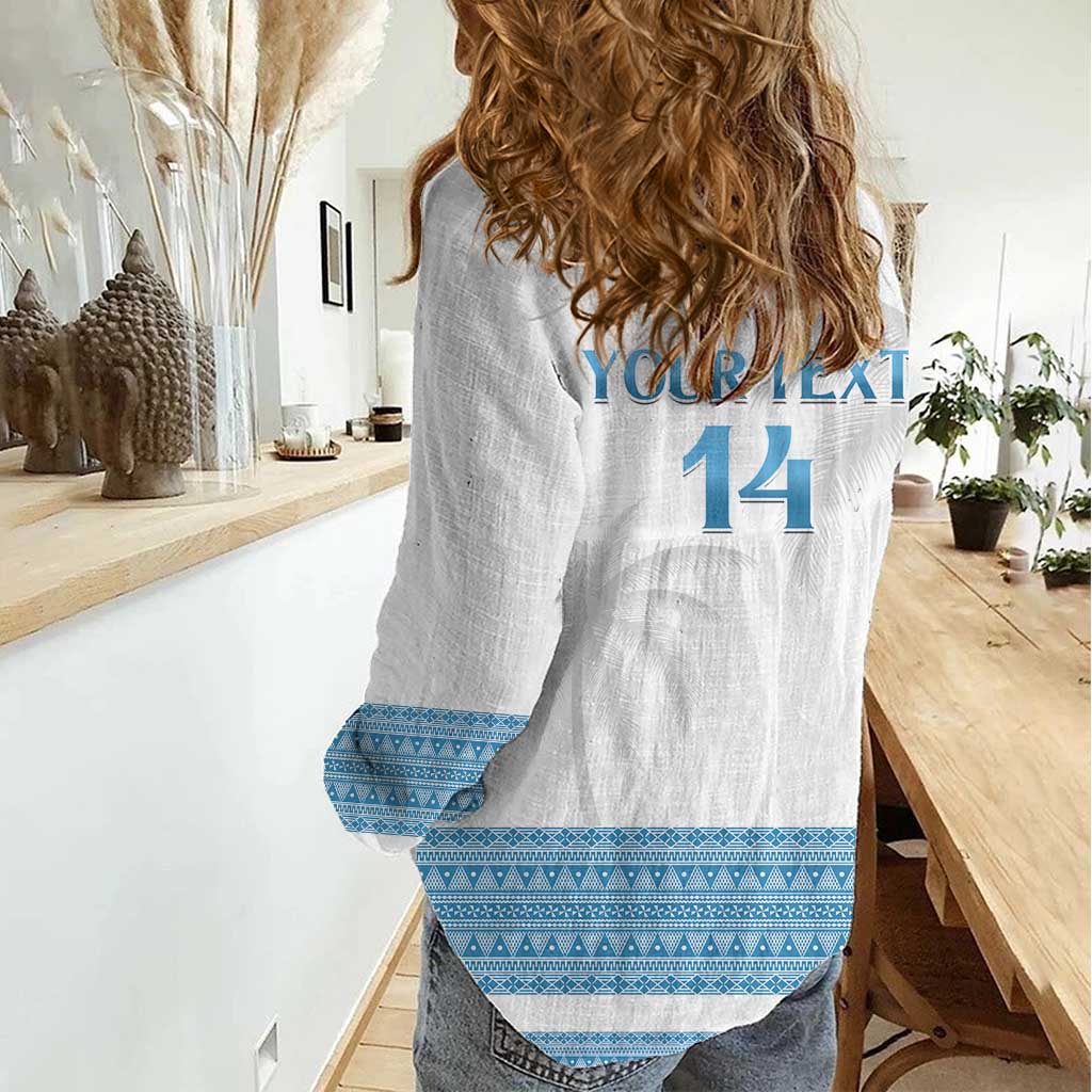 Custom Fiji Tapa Football Women Casual Shirt Go Bula Boy! LT14 - Polynesian Pride