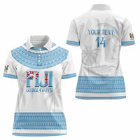 Custom Fiji Tapa Football Women Polo Shirt Go Bula Boy! LT14 - Polynesian Pride
