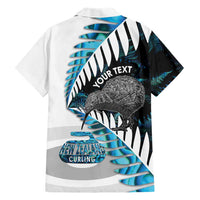 New Zealand Silver Fern Curling Personalised Family Matching Puletasi and Hawaiian Shirt Aotearoa Kiwi Ponga Paua Shell Version LT14 - Polynesian Pride