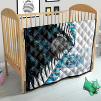 New Zealand Silver Fern Curling Personalised Quilt Aotearoa Kiwi Ponga Paua Shell Version LT14 - Polynesian Pride