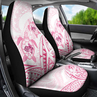 Pink White Polynesia Floral Sea Turtle Car Seat Cover - Polynesian Pride