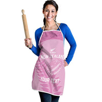 Custom New Zealand Silver Fern Rugby 2025 Apron All Black Aotearoa Maori Pink LT14 - Polynesian Pride