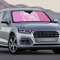 Custom New Zealand Silver Fern Rugby 2025 Auto Sun Shade All Black Aotearoa Maori Pink LT14 - Polynesian Pride