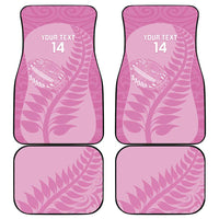 Custom New Zealand Silver Fern Rugby 2025 Car Mats All Black Aotearoa Maori Pink LT14 - Polynesian Pride