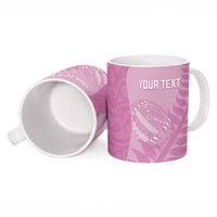 Custom New Zealand Silver Fern Rugby 2025 Ceramic Mug All Black Aotearoa Maori Pink LT14 - Polynesian Pride