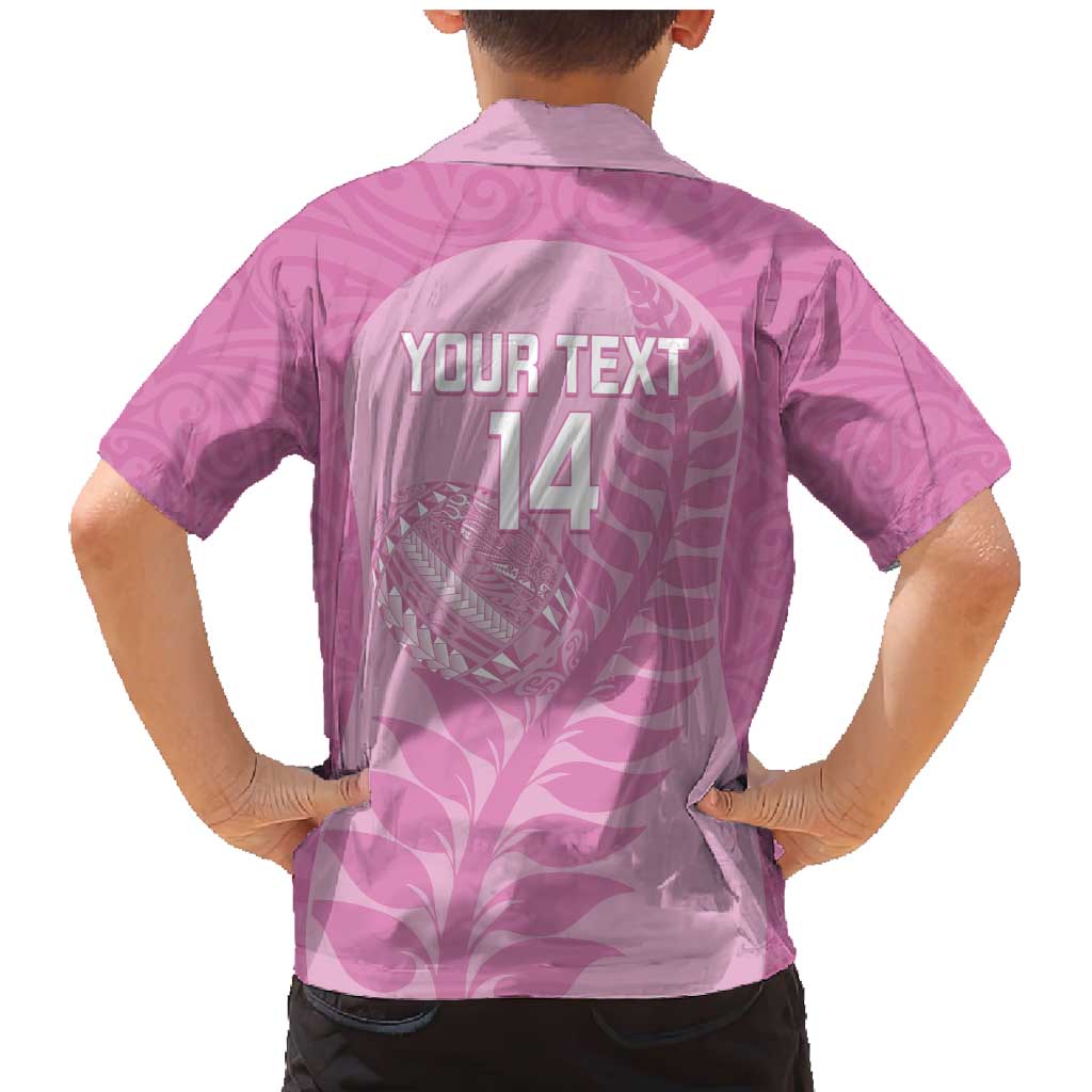 Custom New Zealand Silver Fern Rugby 2025 Family Matching Mermaid Dress and Hawaiian Shirt All Black Aotearoa Maori Pink LT14 - Polynesian Pride