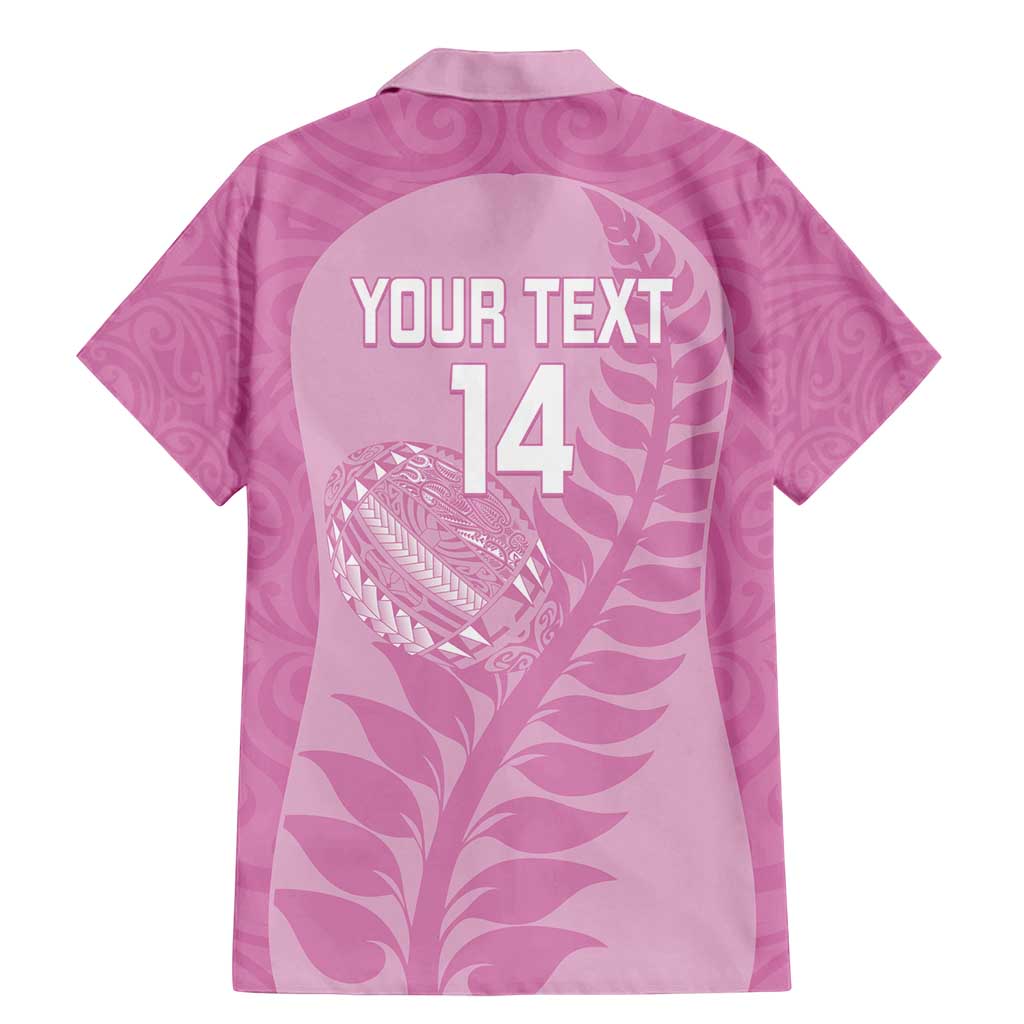 Custom New Zealand Silver Fern Rugby 2025 Family Matching Mermaid Dress and Hawaiian Shirt All Black Aotearoa Maori Pink LT14 - Polynesian Pride