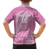 Custom New Zealand Silver Fern Rugby 2025 Hawaiian Shirt All Black Aotearoa Maori Pink LT14 - Polynesian Pride