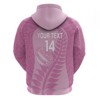 Custom New Zealand Silver Fern Rugby 2025 Hoodie All Black Aotearoa Maori Pink LT14 - Polynesian Pride