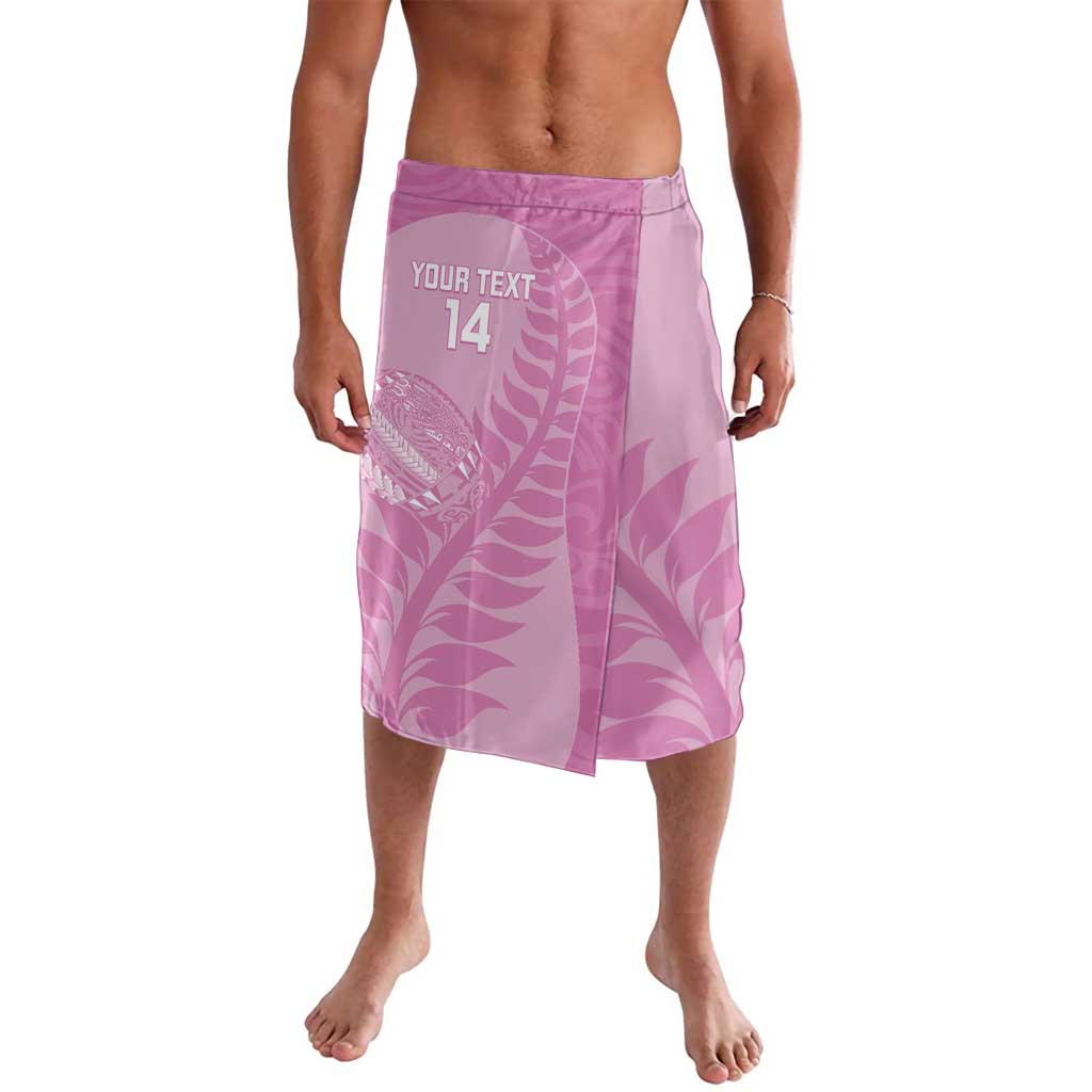 Custom New Zealand Silver Fern Rugby 2025 Lavalava All Black Aotearoa Maori Pink LT14 Pink - Polynesian Pride