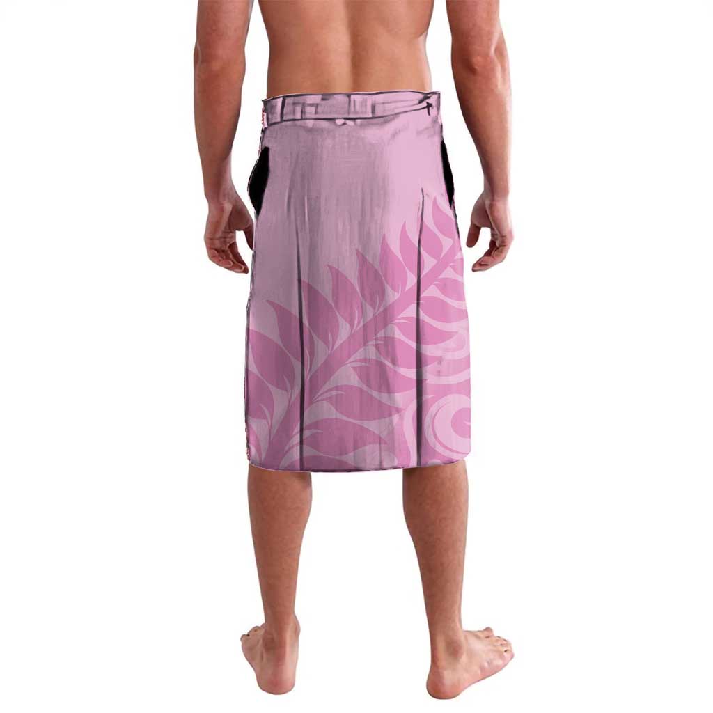 Custom New Zealand Silver Fern Rugby 2025 Lavalava All Black Aotearoa Maori Pink LT14 - Polynesian Pride