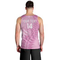 Custom New Zealand Silver Fern Rugby 2025 Men Tank Top All Black Aotearoa Maori Pink LT14 - Polynesian Pride