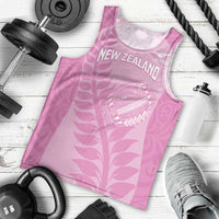Custom New Zealand Silver Fern Rugby 2025 Men Tank Top All Black Aotearoa Maori Pink LT14 - Polynesian Pride