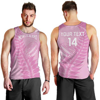 Custom New Zealand Silver Fern Rugby 2025 Men Tank Top All Black Aotearoa Maori Pink LT14 - Polynesian Pride