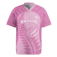 Custom New Zealand Silver Fern Rugby 2025 Rugby Jersey All Black Aotearoa Maori Pink LT14 Pink - Polynesian Pride