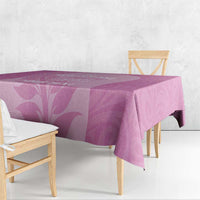 Custom New Zealand Silver Fern Rugby 2025 Tablecloth All Black Aotearoa Maori Pink LT14 - Polynesian Pride