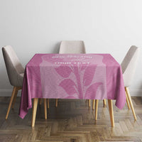 Custom New Zealand Silver Fern Rugby 2025 Tablecloth All Black Aotearoa Maori Pink LT14 - Polynesian Pride