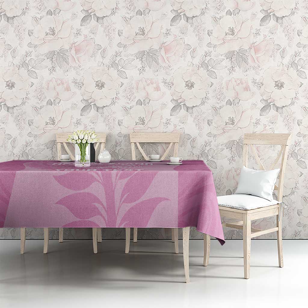 Custom New Zealand Silver Fern Rugby 2025 Tablecloth All Black Aotearoa Maori Pink LT14 - Polynesian Pride