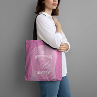 Custom New Zealand Silver Fern Rugby 2025 Tote Bag All Black Aotearoa Maori Pink LT14 - Polynesian Pride