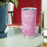 Custom New Zealand Silver Fern Rugby 2025 Tumbler Cup All Black Aotearoa Maori Pink LT14 - Polynesian Pride