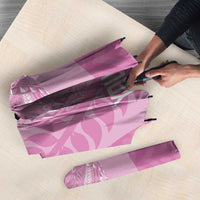 Custom New Zealand Silver Fern Rugby 2025 Umbrella All Black Aotearoa Maori Pink LT14 - Polynesian Pride