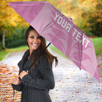 Custom New Zealand Silver Fern Rugby 2025 Umbrella All Black Aotearoa Maori Pink LT14 - Polynesian Pride