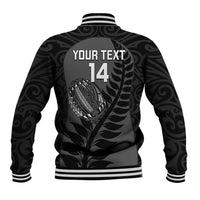 Custom New Zealand Silver Fern Rugby 2025 Baseball Jacket Go Champions Aotearoa Maori Black LT14 - Polynesian Pride