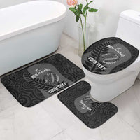 Custom New Zealand Silver Fern Rugby 2025 Bathroom Set Go Champions Aotearoa Maori Black LT14 - Polynesian Pride
